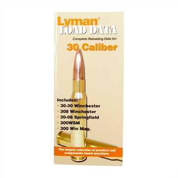 Picture of Lyman LYMAN LOAD DATA BOOK 30 CALIBER 9780014