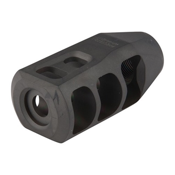 Picture of Precision Armament M11 MUZZLE BRAKE 338 CALIBER 5/8-24 SS BLACK A04008