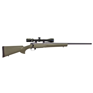 Picture of Howa M1500 Gamepro Gen2 308 Win 4+1 22" Barrel, Blued Steel Receiver, OD Green Hogue OverMolded Synthetic Stock Includes Nikko Stirling GamePro 4-12x40mm Scope HGP2308G