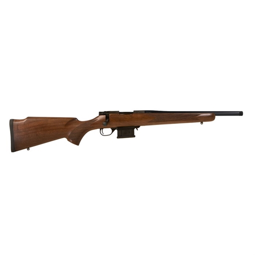 Picture of Howa M1500 Mini Action Hunter Compact 350 Legend 3+1 16.25" Blued Heavy Threaded Barrel, Blued Drilled & Tapped Steel Receiver, Walnut Fixed Stock, Right Hand HWH350HB