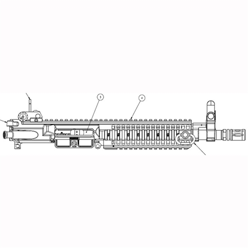 Picture of Colt M4 LE6945 UPPER GROUP 10.3IN WITH BCG AND SIGHTS LE6945CK