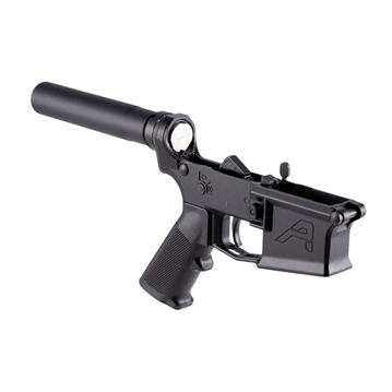 Picture of Aero Precision M4E1 PISTOL COMPLETE LOWER W/A2 GRIP NO BRACE FOR AR-15 BLK APAR600105