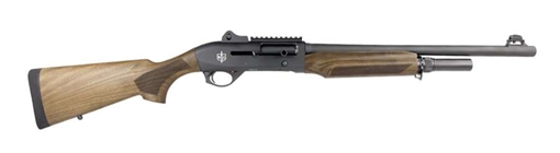 Picture of MAC TACTICAL SHOTGUN SGA 12GA 18.5IN BBL GHOST RING BLK 5+1 RDS WALNUT STOCK 723551440278