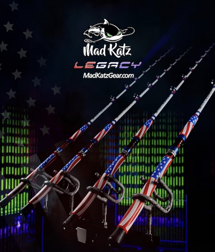 Picture of MAD KATZ GEAR PATRIOT LEGACY 1P 7'6" HVY CAST ROD MKGPATLEG76HC