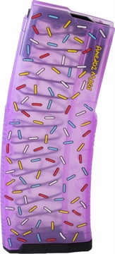Picture of Amend2 Mod-C Magazine, 223 Remington/556NATO, 30 Rounds, Fits AR Rifles, Polymer Construction, Translucent Finish, Pink with Sprinkles 556MODCSPR30