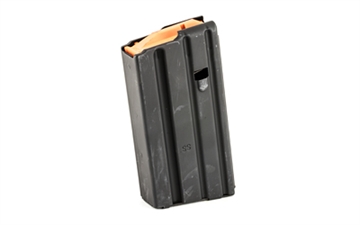 Picture of Ammunition Storage Components Magazine, 223 Rem, Fits AR-15, 20 Round Body, Stainless, Black, Black Follower 20-223-SS-BM-B-ASC