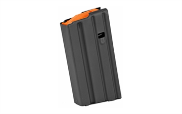 Picture of Ammunition Storage Components Magazine, 223 Rem, Fits AR-15, 20Rd, Stainless, Black, Orange Follower 20-223-SS-BM-O-ASC