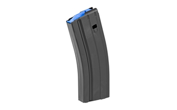Picture of ASC AR Family Rifle Magazine Blue Follower 6.5 Grendel Black Stainless Steel 25/rd 25-65-SS-BM-BL-ASC