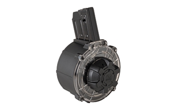 Picture of Charles Daly Drum Magazine, 12 Gauge, 20 Rounds, Fits All Charles Daly Magazine Fed Shotguns: N4S, AR-12S, & Mag Fed Honcho, Black 470.124