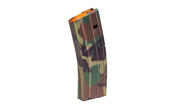Picture of DURAMAG Magazine, 223 Remington/556NATO, 30 Rounds, Fits AR15 Rifles, Orange Follower, Anodized Finish, M81 Camo 302300M81178CPD