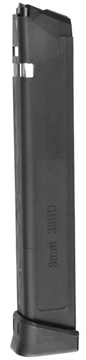 Picture of Global Ordnance Magazine, 9MM, 33 Rounds, Fits GLOCK 17/34, Black 850003223063
