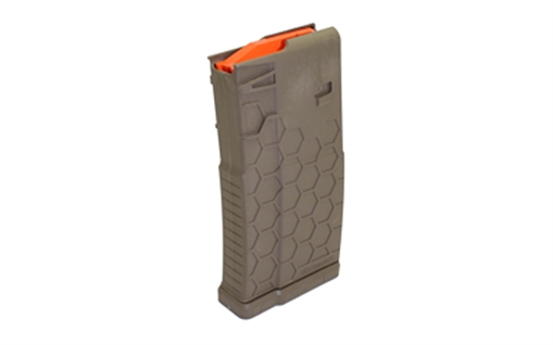 Picture of HEXMAG Magazine, 308 Win/7.62NATO, 10 Rounds, Fits DPMS/SR25/LaRue OBR, Polymer, Flat Dark Earth HX1020-SR25-FDE HX1020SR25FDE