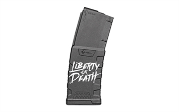 Picture of Mission First Tactical MFT Extreme Duty Polymer Mag Liberty or Death 30 rd. 5.56x45mm/223 Rem./300 AAC EXDPM556D-LD