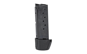 Picture of Ruger Magazine, 9MM, 9 Rounds, Fits Ruger LC9 and EC9s, with Finger Rest, Steel, Blued Finish 90404