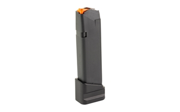 Picture of Shield Arms Extended Magazine, Glock 17 OEM, 9MM, 22 Rounds, Fits Glock 17, Aluminum Material, Anodized Finish, Black G17-ME-5INS-BLK