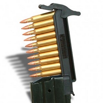 Picture of Maglula StripLULA Black Polymer for 223 Rem, 5.56x45mm NATO Ruger Mini-14 Holds up to 10rds SL52B