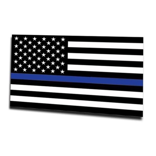 Picture of Thin Blue Line Magnet - Thin Blue Line American Flag MAG-TBL-AM-3X5