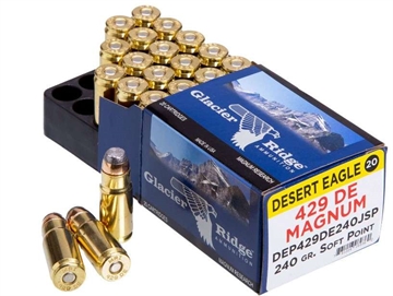 Picture of Magnum Research Desert Eagle 429DE 240gr Jacketed Hollow Point 20 Per Box/25 Case DEP429DE240JHP