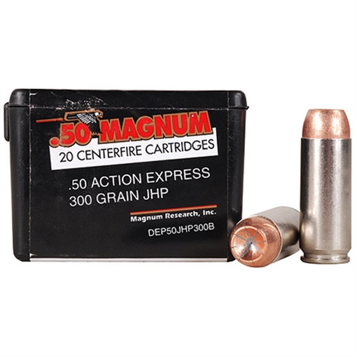Picture of Magnum Research Blount, 50 Action Express, 300 Grain, Jacketed Hollow Point, 20 Round Box DEP50JHP300B