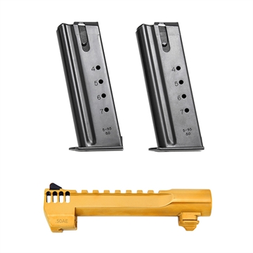 Picture of MAGNUM RESEARCH BBL DE MKXIX 6 CS 50AE GOLD 2 MAG CLAM PK BMCP506TGIMB