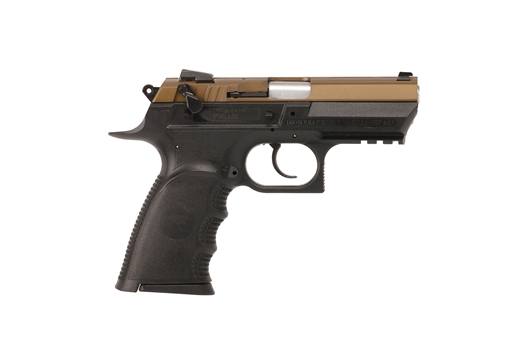 Picture of Magnum Research BE99153RSLBB Baby Eagle III 9mm 15+1 3.85" Burnt Bronze Carbon Steel Slide Black Textured BE99153RSLBB BE99153RSL-BB