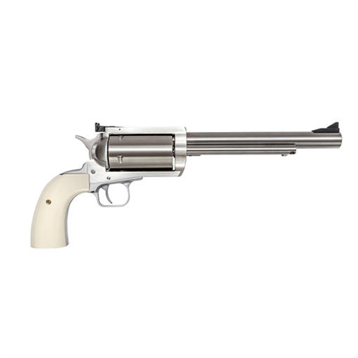 Picture of Magnum Research BFR, Single Action, Revolver, Large Frame, 30-30 Winchester, 10" Barrel, Stainless Steel, Silver Bisley Grips, Fixed Front and LPA Rear Adjustable Sights, 6 Rounds BFR30-30B-6 BFR3030B6