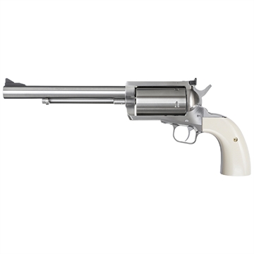 Picture of Magnum Research BFR Long Cylinder Extra Large 45-70 Gov 5 Shot 7.50" Brushed Stainless Steel Barrel, Cylinder & Frame, Bisley White Laminate Grip, Exposed Hammer BFR45707B