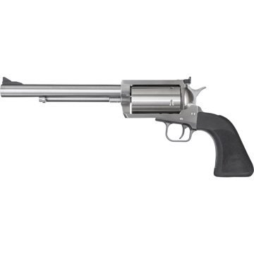 Picture of Magnum Research BFR, Single Action Only, Revolver, Large Frame, 45-70 Government, 7.5" Barrel, Stainless Steel, Silver, Rubber Grips, Fixed Front and LPA Rear Adjustable Sights, 5 Rounds BFR45-707