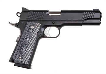Picture of Magnum Research 1911 G 10mm Auto Caliber with 5.01" Barrel, 8+1 Capacity, Overall Matte Black Finish Carbon Steel, Beavertail Frame, Serrated Slide & Black/Gray G10 Grip DE1911G10