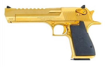 Picture of Magnum Research Desert Eagle Mark XIX Handgun .357 Magnum 9/rd 6" Barrel Titanium Gold DE357TG
