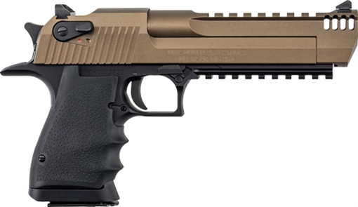 Picture of MAGNUM RESEARCH RESEARCH DESERT EAGLE L6 357 MAG 5IN BARREL 9RD BLACK FRAME BURNT BRONZE SLIDE MUZZLE BRAKE DE357L6BB