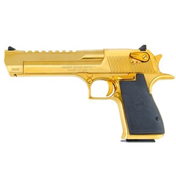 Picture of MAGNUM RESEARCH DESERT EAGLE 357MAG 6 TITANIUM GOLD BLEM ZDE357TG