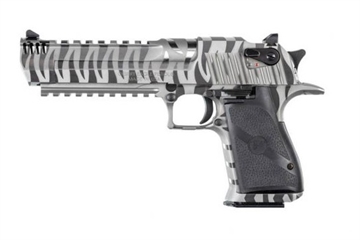 Picture of MAG RESEARCH DESERT EAGLE HGA 44 MAG 6 IN BBL SS WHITE TIGER STRIPE 8RD MAG IMB PIC RAIL DE44WTS