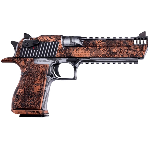 Picture of Magnum Research Desert Eagle 50 AE Engraved Steampunk Copper 7 rd DE50SRMBC4