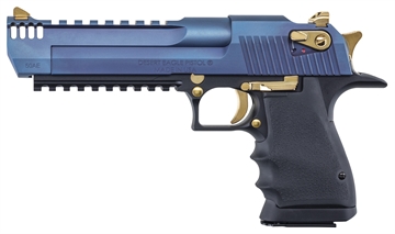 Picture of MAGNUM RESEARCH DESERT EAGLE 50AE 6 BLK/CARBO BLUE IMB ZDE50L6CBG