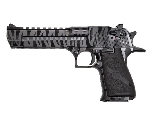 Picture of Magnum Research Desert Eagle Mark XIX Handgun .50 AE 7rd 6" Barrel Black w/Tiger Stripes - BLEMISHED DE50BTSU BLEM