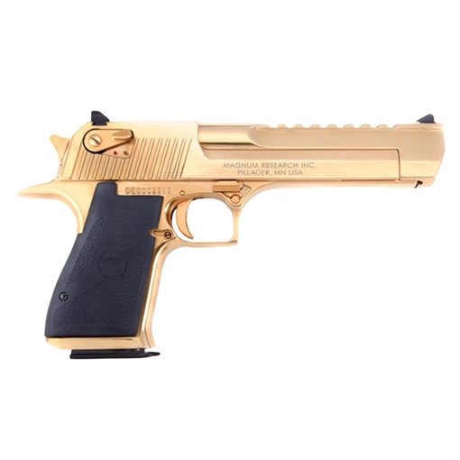 Picture of Magnum Research Desert Eagle Mark XIX Handgun .50 AE 7rd Magazines 6" Barrel Gold Zirconium Nitride Finish - Blemished DE50ZNGU BLEM