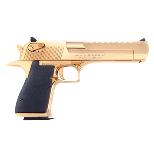 Picture of Magnum Research Desert Eagle Mark XIX Zirconium Nitride Gold Handgun .44 Rem mag 7rd Magazines(1) 6" Barrel CA Compliant -BLEMISHED DE44CAGU BLEM