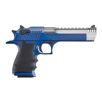 Picture of Magnum Research NRA Blue Desert Eagle Mark XIX Handgun .50 AE 7rd 6" Barrel  Hogue Grip Black Accents DE50NB