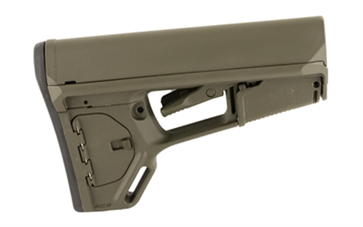 Picture of Magpul MAG378-ODG ACS-L Carbine Stock OD Green Synthetic for AR-15, M16, M4 with Mil-Spec Tube (Tube Not Included) MAG378ODG