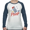 Picture of Magpul BASES LOADED BLEND LONG SLEEVE T-SHIRT WHITE SMALL MAG1253-100-S