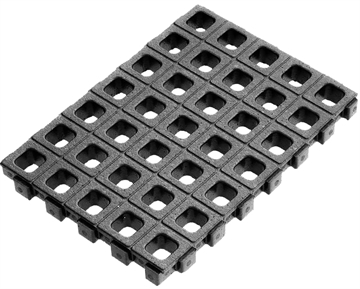 Picture of Magpul Industries DAKA, GRID Replacement Panel, Black, Includes 1 Panel, 120 Square Inches MAG1502-BLK