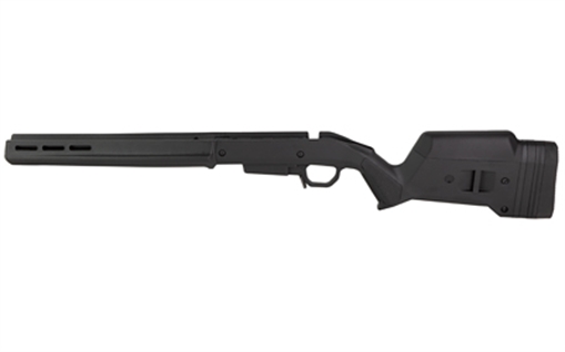 Picture of Magpul MAG1207-BLK Hunter American Stock Black Adjustable Synthetic Stock with Aluminum Chassis for Short Action Ruger American Right Hand Includes STANAG Mag Well MAG1207BLK