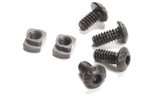 Picture of Magpul MAG615-BLK M-LOK T-Nut Replacement Set M-LOK Chromoly Steel Black Manganese Phosphate MAG615BLK