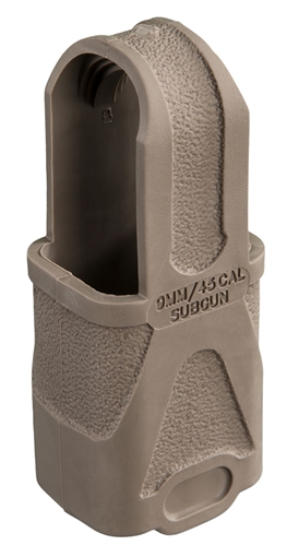 Picture of Magpul MAG003-FDE Original Magpul Made of Rubber w/ Flat Dark Earth Finish for 9mm Subgun Mags/ 3 Per Pack MAG003FDE
