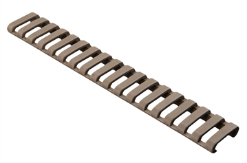 Picture of Magpul Industries Ladder Rail Panel, Fits Carbine Length Picatinny Rail, 18 Slots, Polymer Construction, Flat Dark Earth MAG013-FDE MAG013FDE