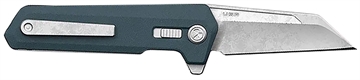 Picture of Magpul Industries Breslau, Folding Knife, 2.94" Wharncliffe Blade, MVN35 MIM Steel, 7.375" Overall Length, Lug Lock, Bead Blasted Finish, Blue Polymer Handle MAG1081-GBL