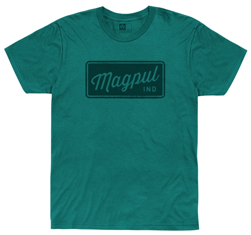 Picture of Magpul MAG1116-462  Rover Block Teal Cotton/Polyester Short Sleeve Large