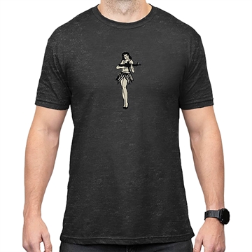 Picture of Magpul MAG1117-010-L Hula Girl CVC  Charcoal Gray Cotton/Polyester Short Sleeve Large 840815149729