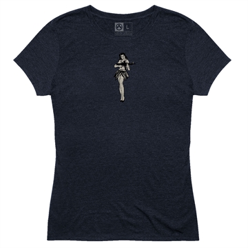 Picture of Magpul Hula Girl CVC Women's Navy Cotton/Polyester/Rayon Short Sleeve XS MAG1124410XS